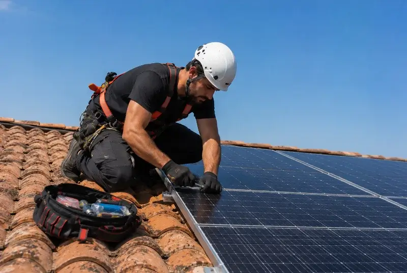 Maintenance et monitoring de panneaux solaires à Charnoz-sur-Ain
